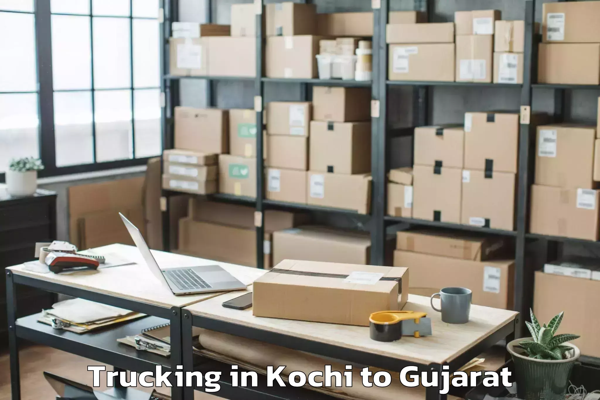 Kochi to Gujarat University Of Transpla Trucking Booking